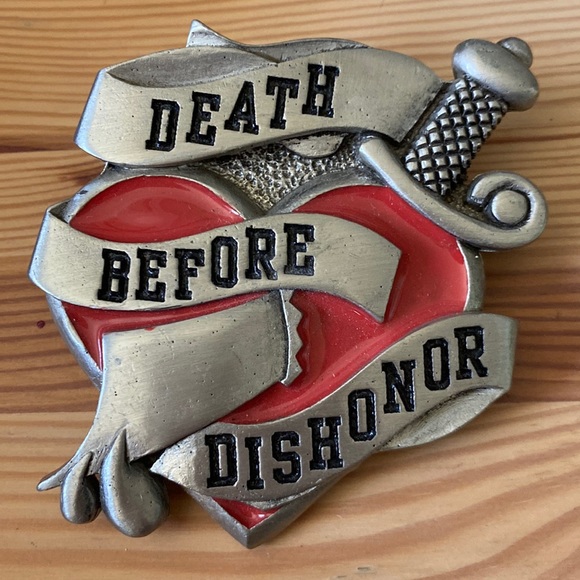 Belt Buckle “Death Before Dishonor” - Picture 1 of 4